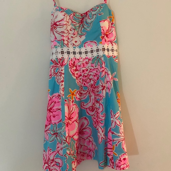 Lily Pulitzer Mini Dress with Cut Out Midriff - Picture 2 of 3